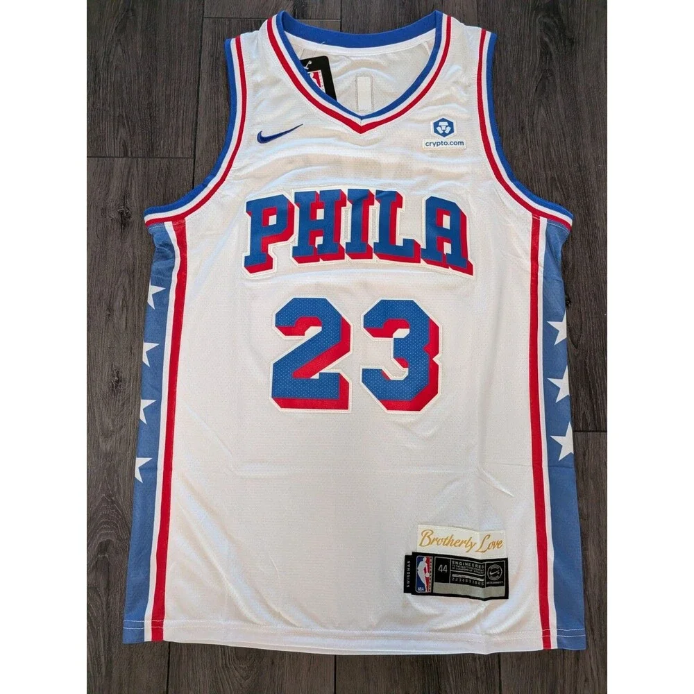 NEW!! Lebron James #23 White 2026 Philadelphia 76ers Jersey Small